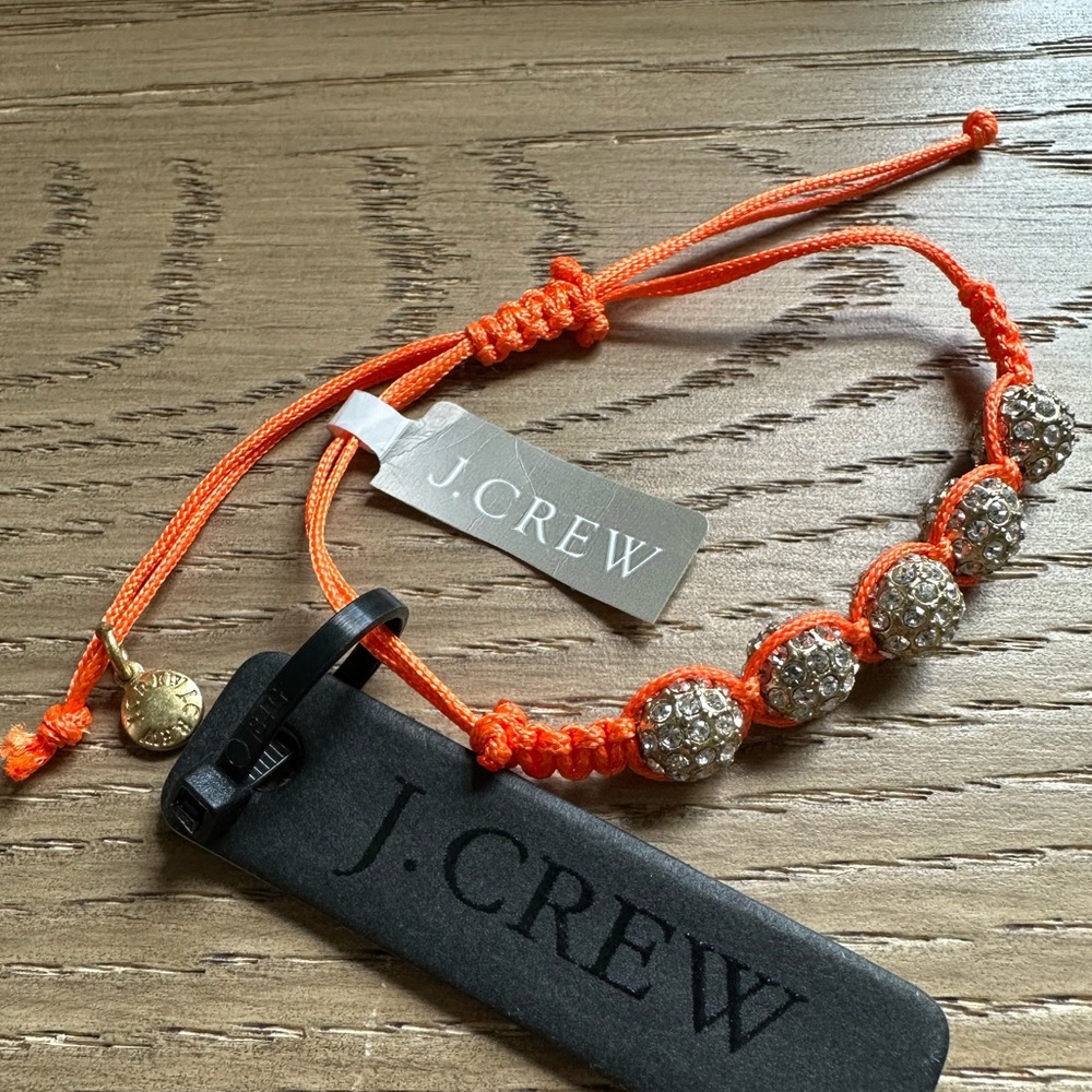 NWT J Crew Pave Sphere Adjustable Bracelet